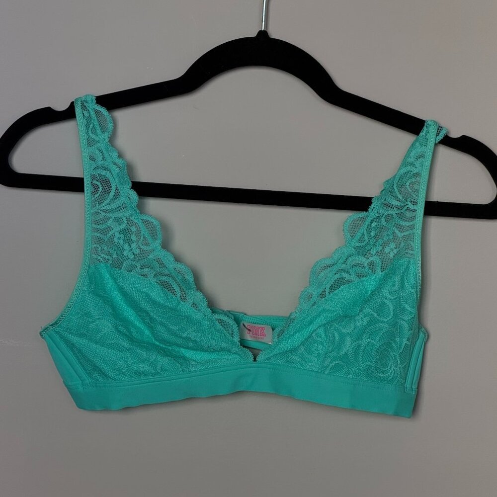 Victoria Secret Pink Bralette Teal Medium